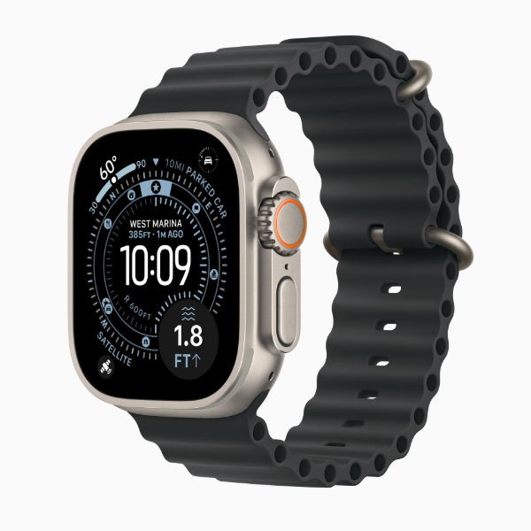Смарт-часы Apple Watch Ultra 3 49mm Natural Ocean Band Black (натурально/черный)