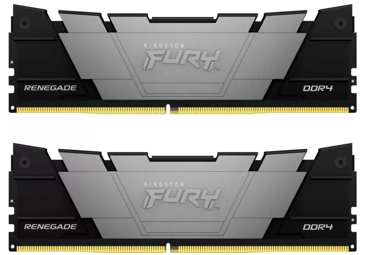 Модуль памяти DDR4 32Gb PC4-25600 3200MHz Kingston Fury Renegade Black (Kit of 2)