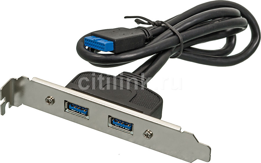 Планка в системный блок 2*USB3.0, ASIA BRACKET USB 3.0 2 PORT