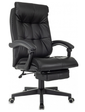 Кресло Бюрократ CH-824MSG-BF (эко.кожа, подставка для ног, до 120 кг) Черный