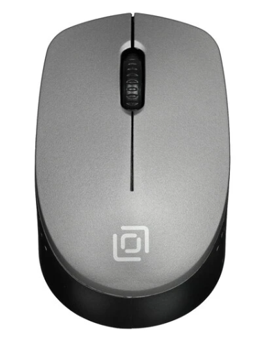 Мышь беспроводная Оклик 486MW черный/серый
