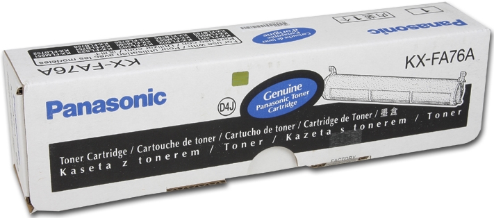 Картридж лазерный Panasonic KX-FA76A для KX-FL501/502/503/523/FLM553/KX-FLB753/758, черный