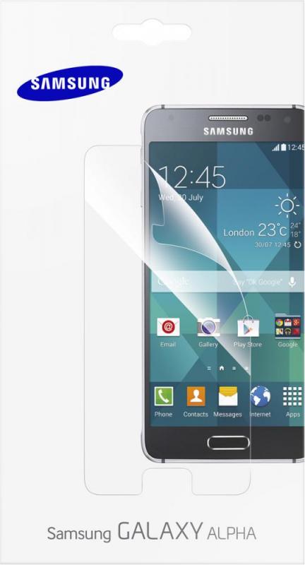 Защитная пленка для смартфона Samsung Galaxy Alpha - прозрачная 2шт (original)