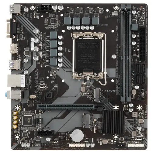 Материнская плата Socket-1700 Gigabyte B760M H DDR4 (B760) 2*DDR4 HDMI VGA mATX