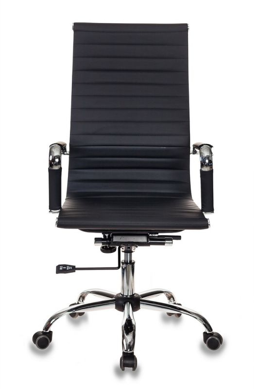 Кресло Бюрократ CH-883 (эко.кожа, крест. металл хром, до 120 кг) Черный