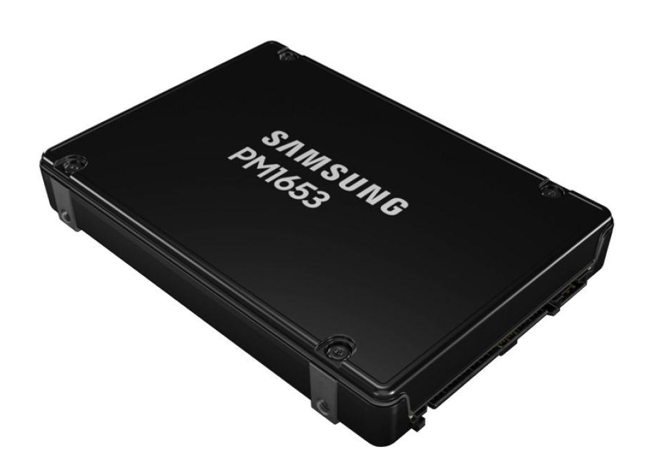 Накопитель SSD SAS 7.7Tb Samsung PM1653 (TLC, 4200/3700 Мбайт/сек)