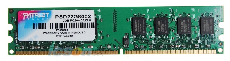 Модуль памяти DDR2 2048Mb PC-6400 800MHz Patriot