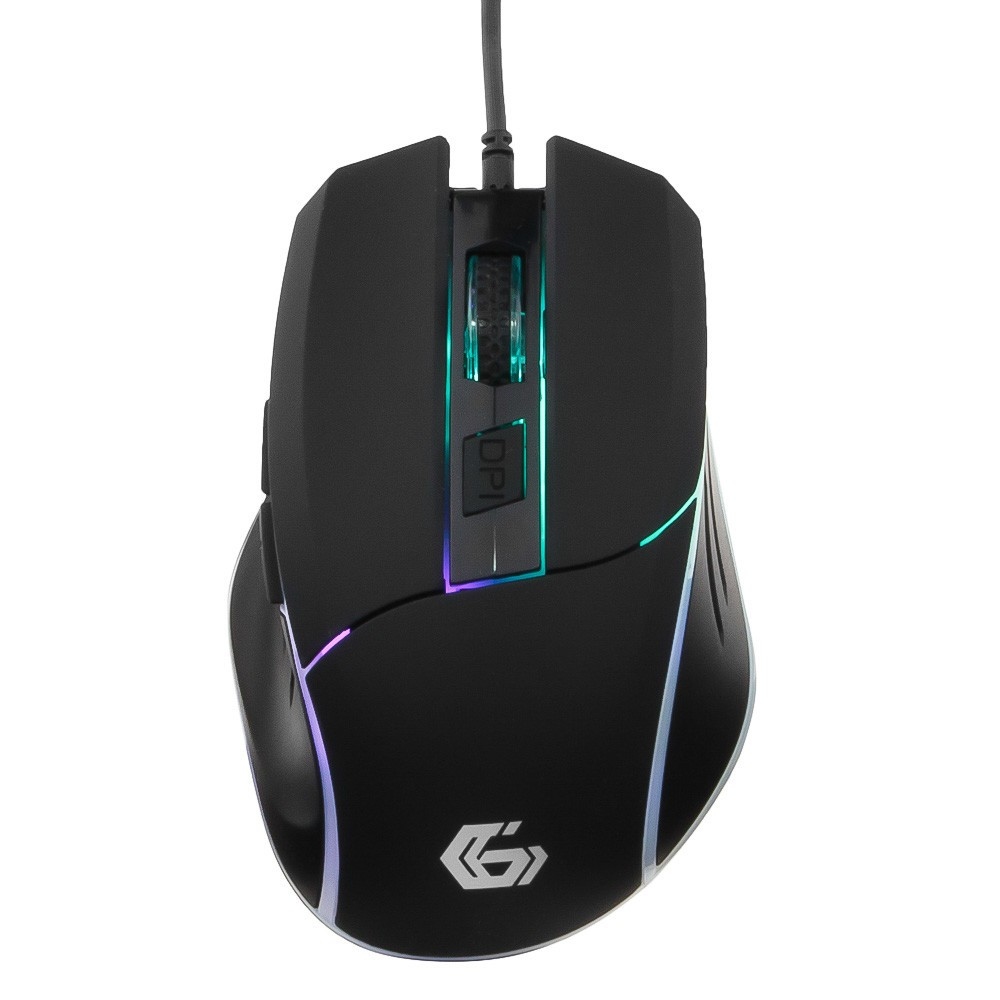 Мышь проводная Gembird MG-500 Gaming 1600dpi Подсветка USB черный