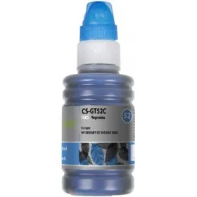 Чернила CACTUS CS-GT52C, для HP, 100мл, голубой