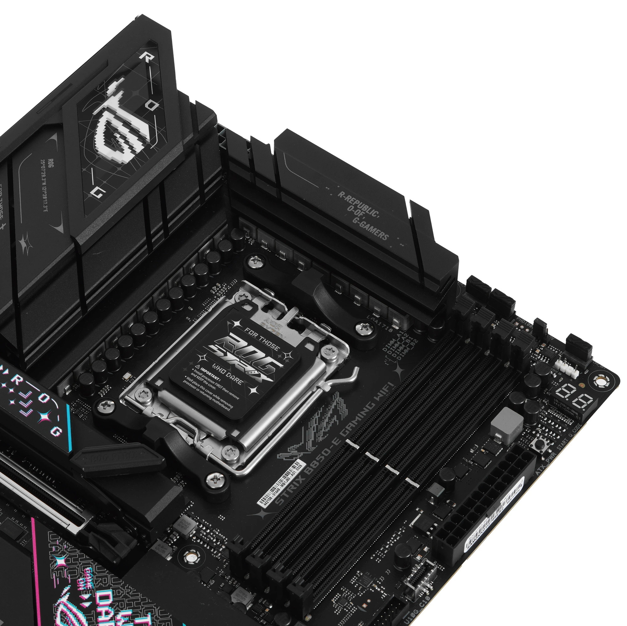 Материнская плата Socket AM5 ASUS ROG STRIX B850-E GAMING WIFI (B850) 4*DDR5 HDMI DP ATX