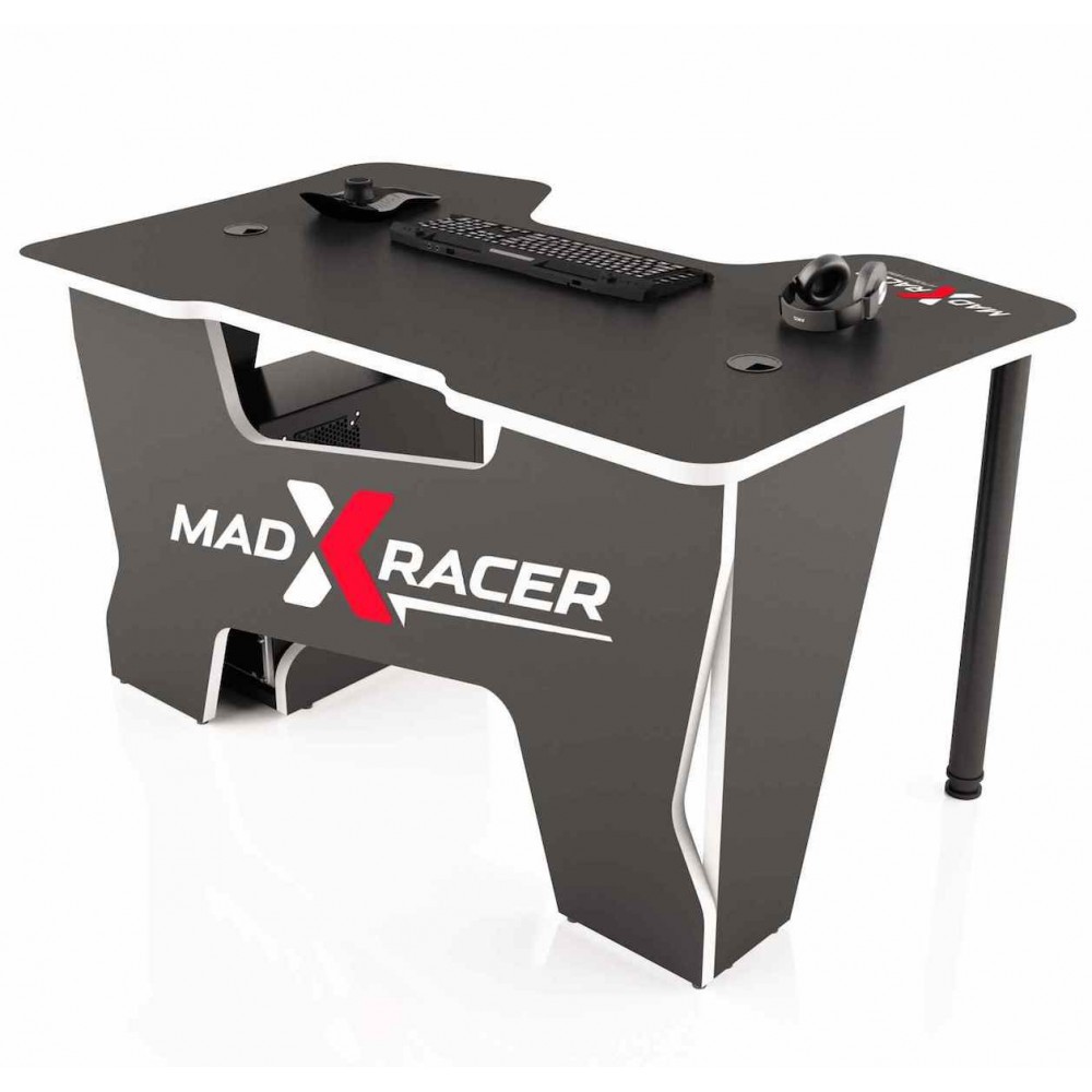 Стол компьютерный MaDXRacer COMFORT GT12 "1200х870х750" черный, кромка белая