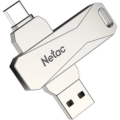 Флешка 128Gb Netac U782C USB3.0+TypeC, металлическая