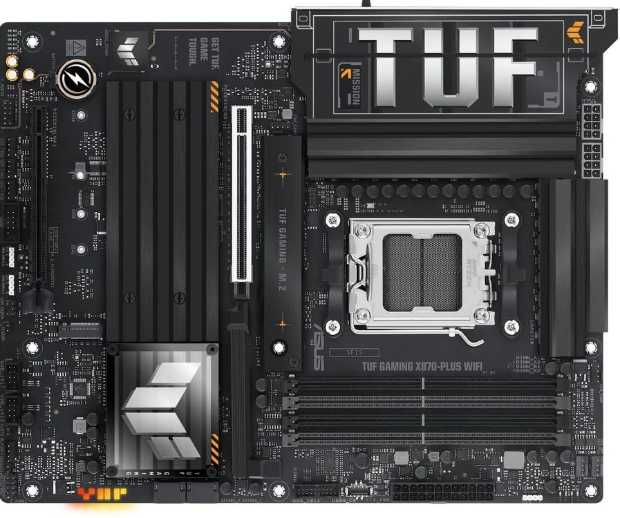 Материнская плата Socket AM5 ASUS TUF GAMING X870-PLUS WIFI (X870) 4*DDR5 HDMI ATX