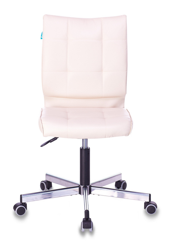 Кресло Бюрократ CH-330M (эко.кожа, без мех. качания, крест. металл, до 120 кг) Бежевый