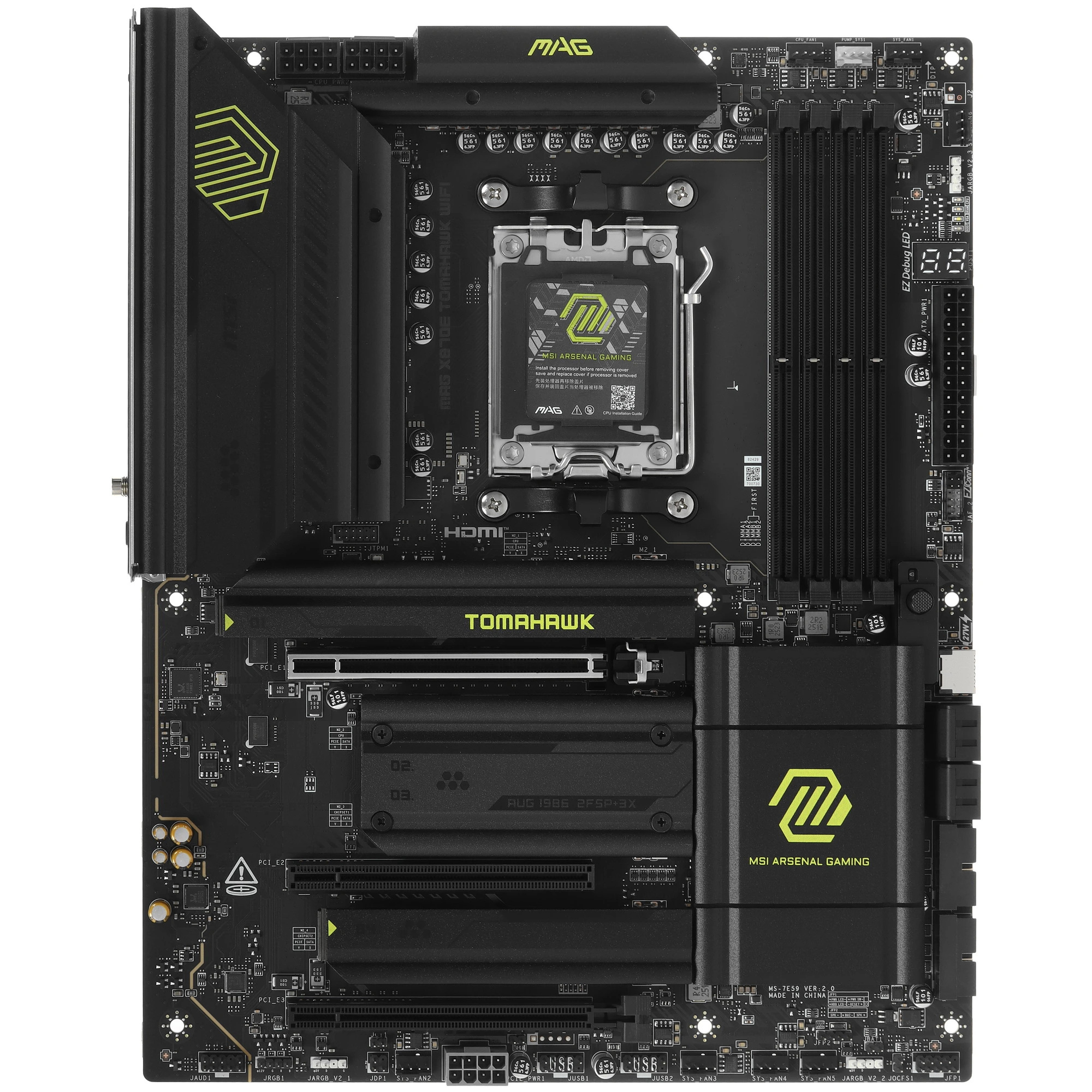 Материнская плата Socket AM5 MSI MAG X870E TOMAHAWK WIFI (X870E) 4*DDR5 HDMI ATX