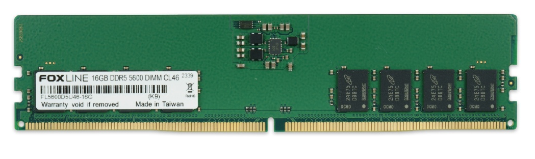 Модуль памяти DDR5 16Gb 5600MHz Foxline