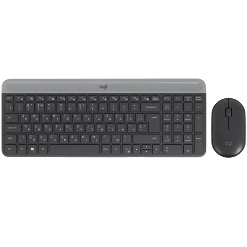Комплект беспроводной (клавиатура+мышь) Logitech MK470 Wireless Combo Slim USB Black