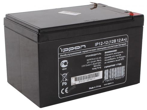 Аккумулятор для ИБП 12V, 12.0Ah, Ippon IP 12-12