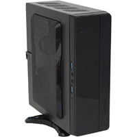 Корпус Powerman EQ101 (SlimCase, 2*USB3.0, 200W, mini-ITX, чёрный)