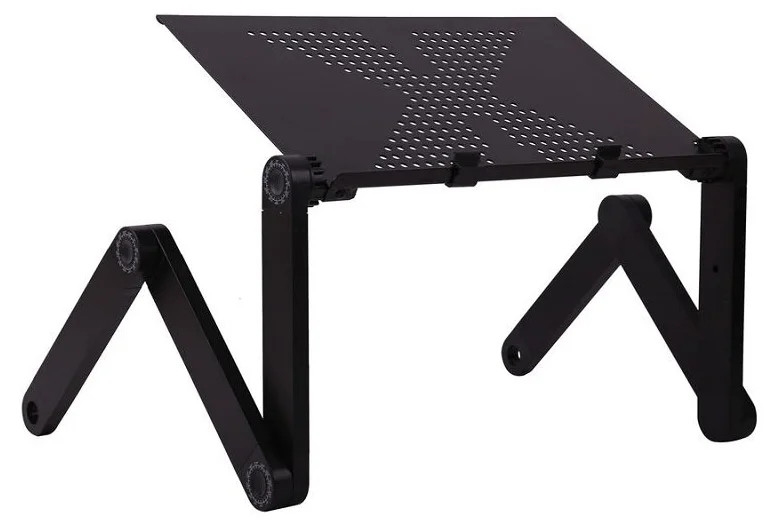 Подставка для ноутбука 15" BURO BU-807 (стол для ноутбука, столешница металл, 42x26см) черный