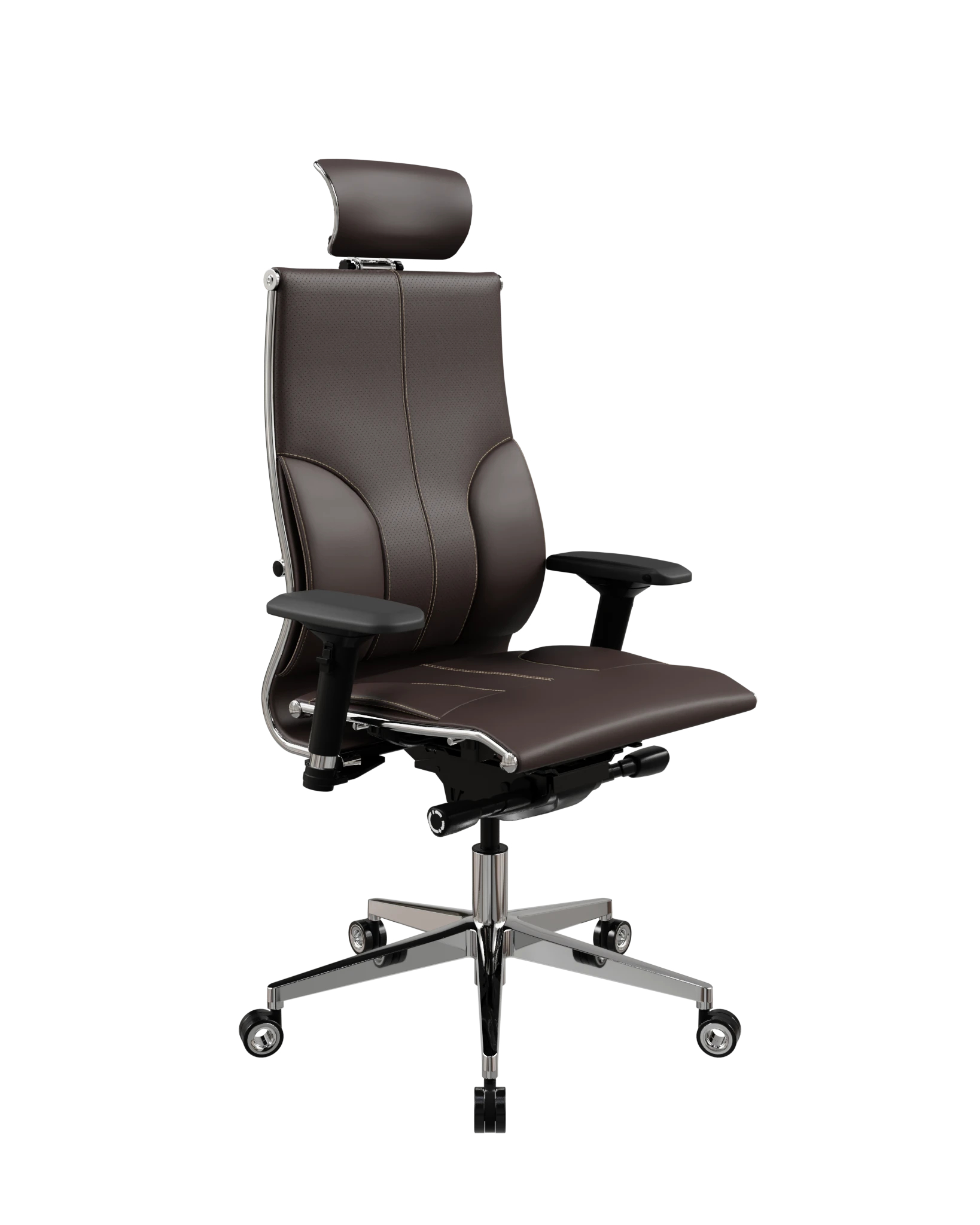 Кресло МЕТТА Samurai L2-10D (42.3.5.13A) - ЭкоКожа(Инфинити) Темно-Коричневый