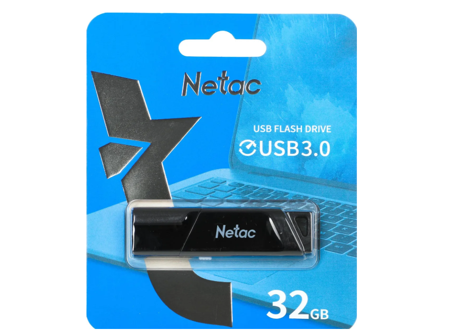 Флешка 32Gb Netac U336 USB3.2 пластиковая с защитой от записи