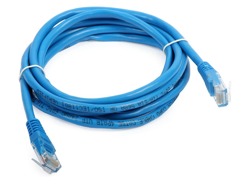 Кабель патч-корд Patch cord кат.5e  1.0м, Cablexpert, многожильный, синий