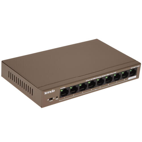 Коммутатор 9 port Tenda TEF1109P-8-102W 100 Мбит/с 8*PoE