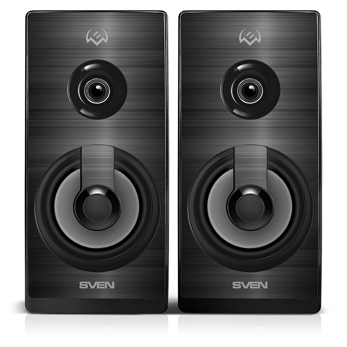 Акустическая система SVEN SPS-512 2.0, 6W, USB, RGB, чёрные