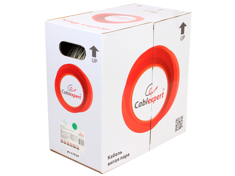 Кабель витая пара внутренний 4 пары UTP кат.5e (305м) омедненный Cablexpert