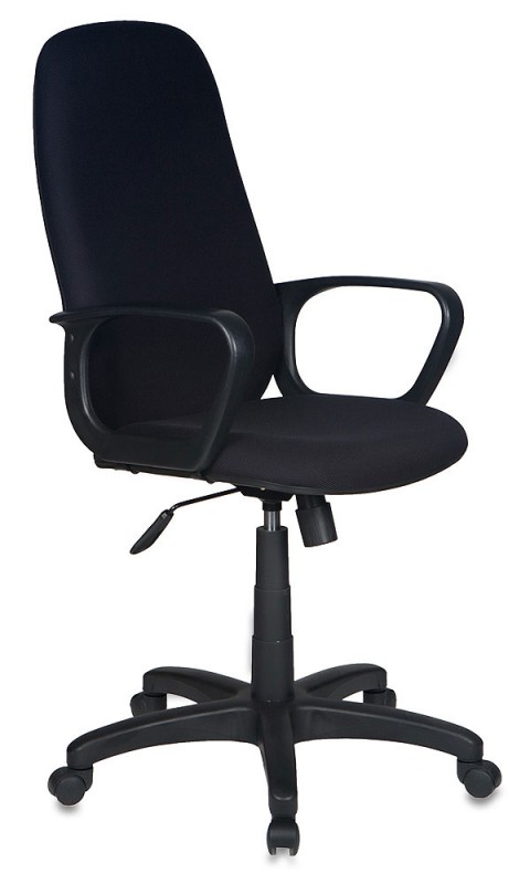 Кресло Бюрократ CH-808AXSN (ткань, мех. качания, крест. пластик, до 120 кг) Черный