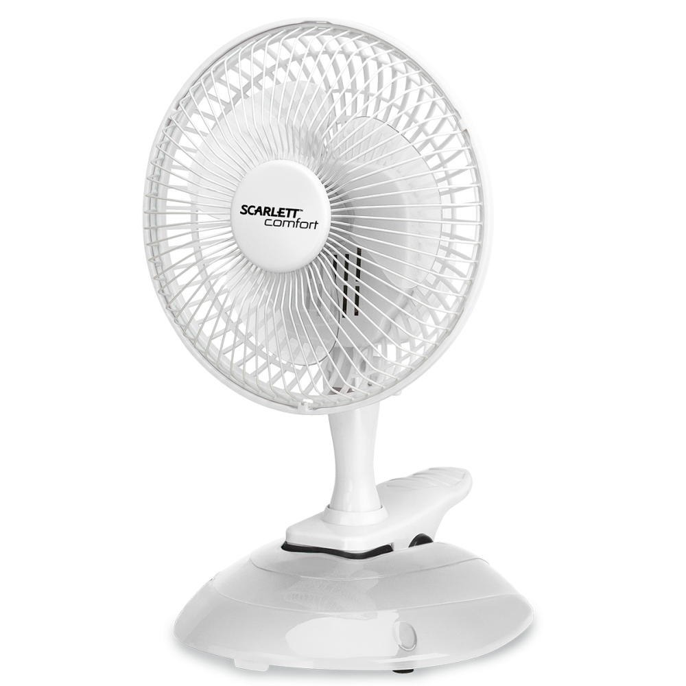 Вентилятор Scarlett SC-DF111S01 (настольный, регулируемый наклон и поворот, 2 режима работы, 25W)