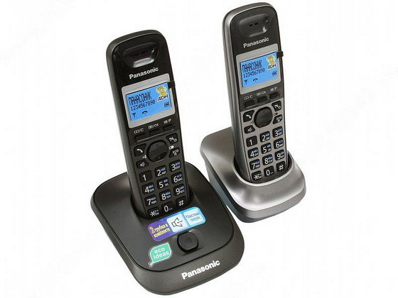 Радиотелефон Panasonic DECT KX-TG 2512 RU2 (АОН, +доп. трубка, спикерфон, полифония, черный)