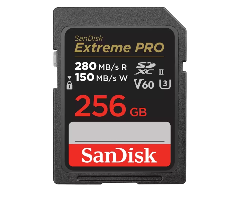 Карта памяти SD 256Gb SanDisk SDXC Class 10 V60 UHS-II U3 Extreme Pro 280/100MB/s