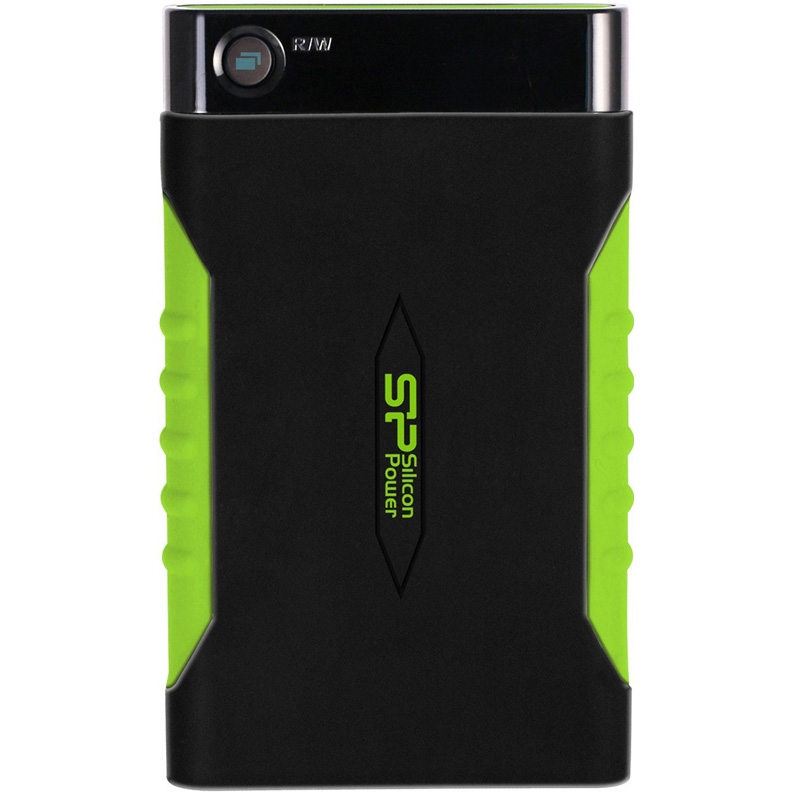 Внешний жесткий диск 2Tb Silicon Power Armor A15 2.5" USB3.0 черный/зеленый