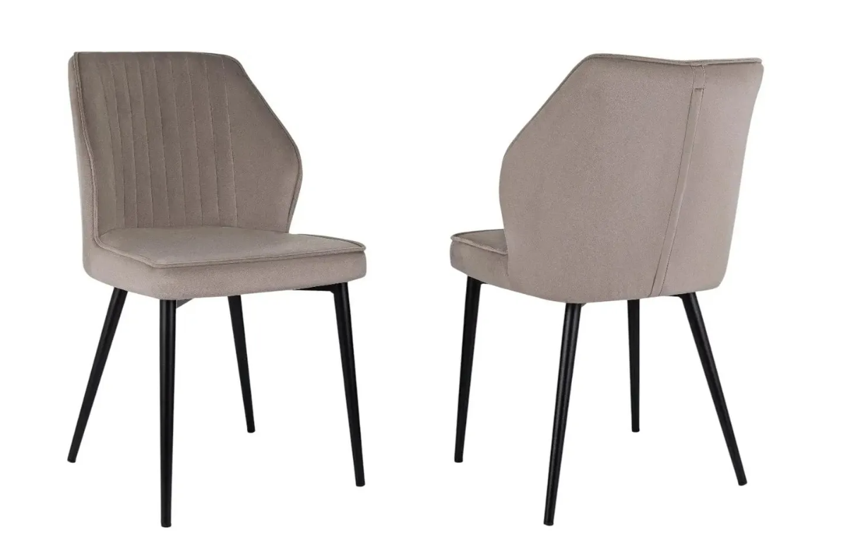 Кресло Бюрократ CH-K5_2 комплект 2шт т.бежевый Holland 61 металл черный на ножках