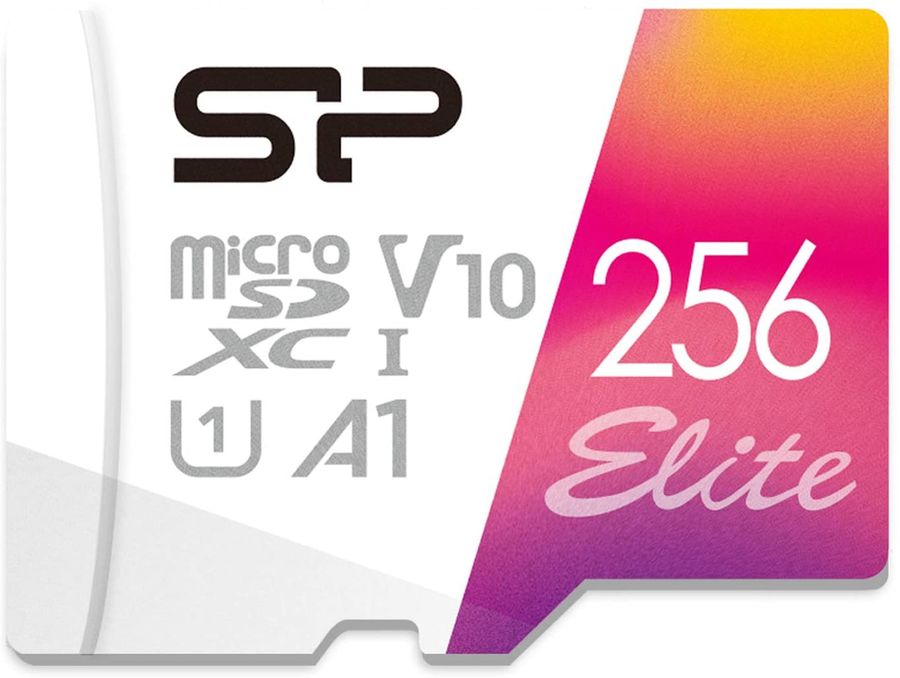 Карта памяти microSD 256Gb Silicon Power Elite A1 UHS-I U1 microSDXC CLASS 10 + адаптер SD