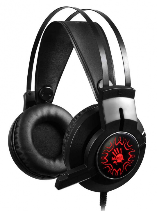 Наушники проводные A4Tech Bloody J437 (микрофон, 20 - 20 000 Гц, 7.1 Surround (виртуальный)) черный