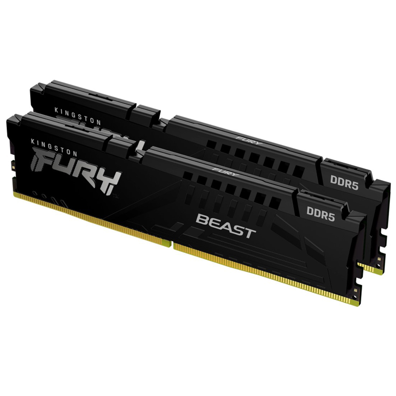 Модуль памяти DDR5 32Gb 5600MHz Kingston Fury Beast Black CL40 (Kit of 2)