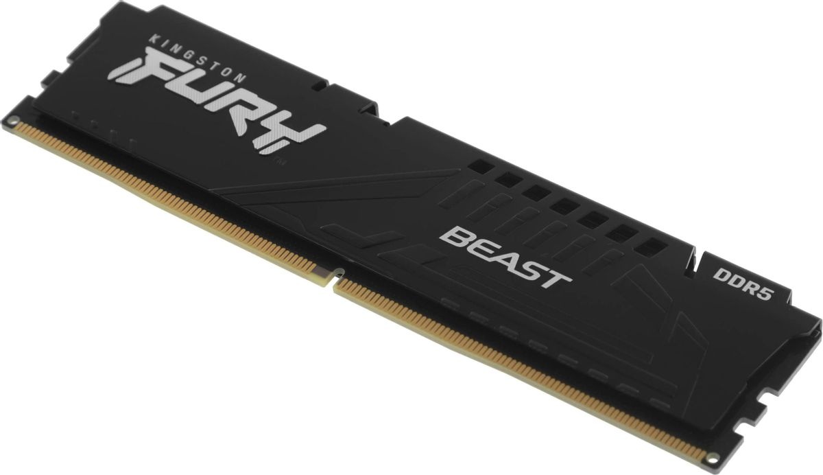 Модуль памяти DDR5 16Gb 6000MHz Kingston FURY Beast White RGB EXPO