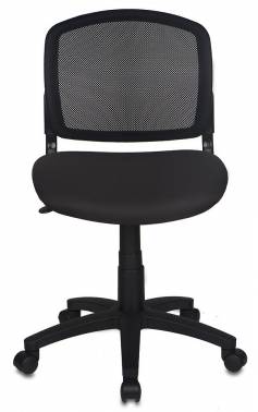 Кресло Бюрократ CH-296NX (сетка/ткань, без мех. качания, крест. пластик, до 100 кг) Черный