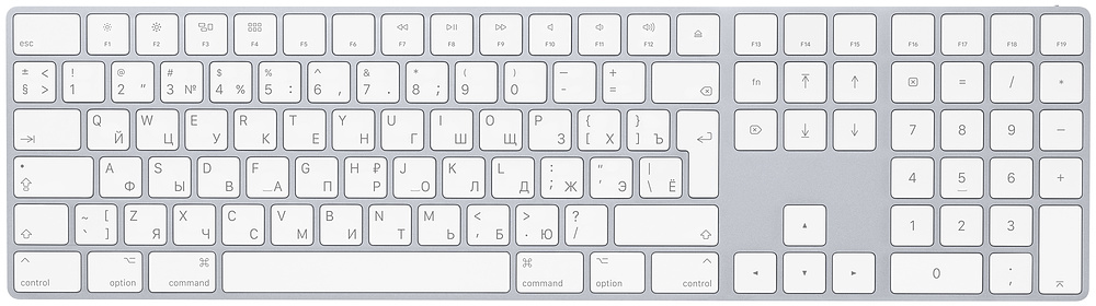 Клавиатура беспроводная Apple Magic Keyboard Numeric Keypad Silver