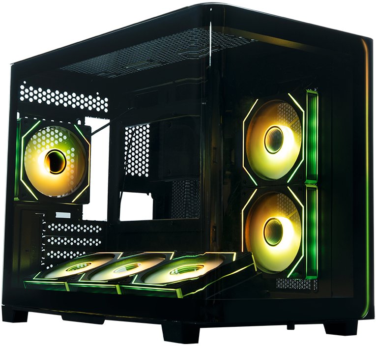 Корпус XASTRA QR600M 6ARGB ATX чёрный