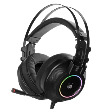 Наушники проводные A4Tech Bloody G528C (микрофон, 20 - 20 000 Гц, 105дБ, 2м) черный