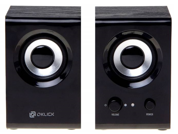 Акустическая система OKLICK OK-160 (2x3W, питание от USB) черный