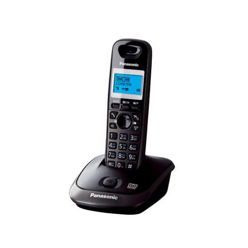Радиотелефон Panasonic DECT KX-TG 2511 RUT (АОН, спикерфон, полифония, темно-серый металлик)