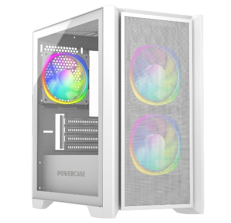 Корпус Powercase Alisio Micro Z3W ARGB mATX White