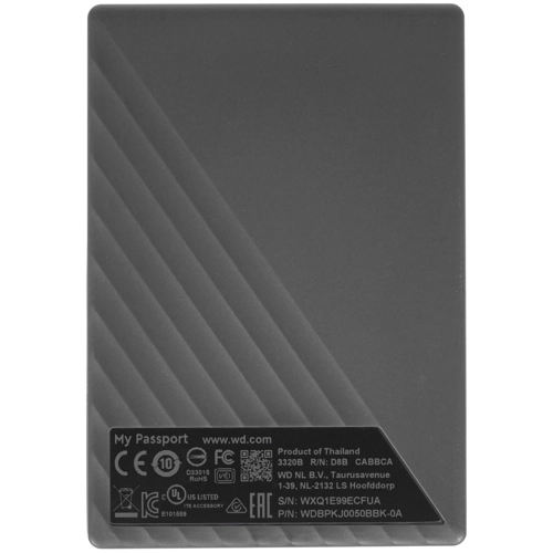 Внешний жесткий диск 5Tb WD My Passport  WDBPKJ0050BBK-WESN 2.5" USB3.0 черный