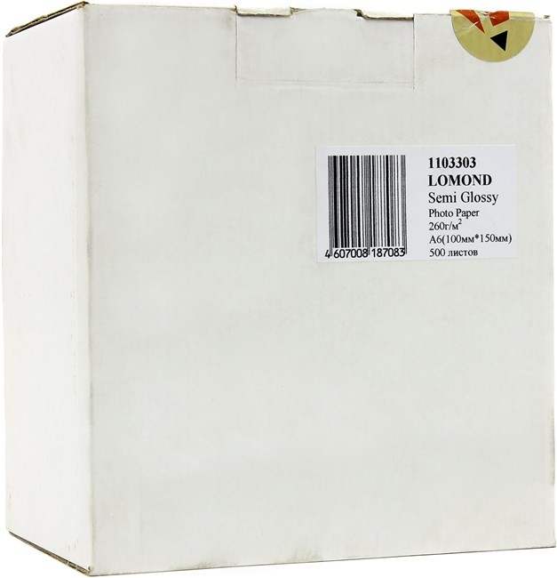 Бумага Lomond [10x15см] полуглянцевая, 260гр/м2, 500л
