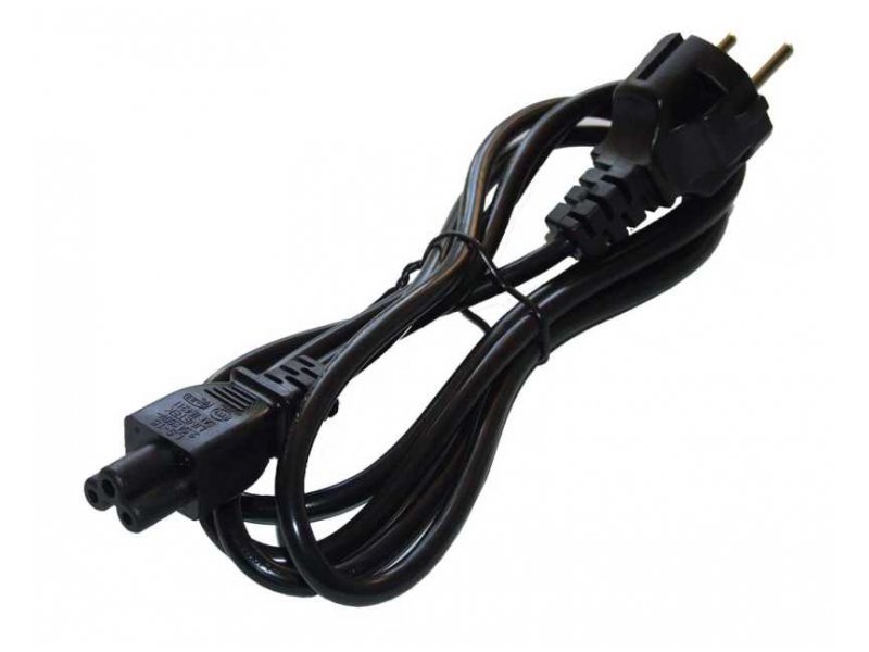 Кабель питания 220V   1.8м  для ноутбуков (евровилка)